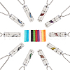 DELORIGIN 2Pcs 2 Styles Anti-Tarnish Stainless Steel Mini Hollow Column Perfume Bottle Necklaces NJEW-DR0001-02A-5
