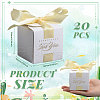 Wedding Paper Candy Gift Packaging Boxes with Polyester Ribbon CON-WH0105-08-2