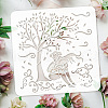 PET Hollow Out Drawing Painting Stencils DIY-WH0391-0457-3