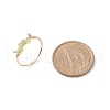 Natural Gemstone Chips Beaded Finger Rings RJEW-JR00512-5