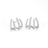 S925 Sterling Silver Four-Claw Stud Earrings ES6250-2-2