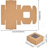 Cardboard Folding Box CON-WH0087-04-3