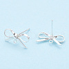 Brass Stud Earring Findings X-KK-S350-013S-1