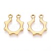 304 Stainless Steel Pendants STAS-T065-02G-1