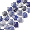 Natural Blue Aventurine(Dyed & Heated) Beads Strands G-P570-E08-02-2