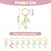 8Pcs Acrylic & Glass Keychain KEYC-CA00001-2