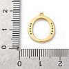 Rack Plating Brass Micro Pave Cubic Zirconia Pendant KK-H449-76G-16-4