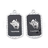 Alloy Twelve Constellations Series Big Pendants PALLOY-O107-01P-04-1