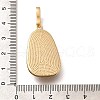 Brass Micro Pave Cubic Zirconia Pendents KK-R212-03G-02-3