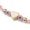 Glass Seed Beaded Braided Beads Bracelets for Women BJEW-MZ00122-04-4