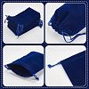  20Pcs Rectangle Velvet Drawstring Pouches TP-NB0001-62B-4