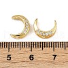 Brass Clear Cubic Zirconia Beads KK-D375-35G-01-3