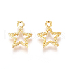 Alloy Open Back Bezel Charms PALLOY-E575-22G-1