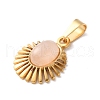 Natural Rose Quartz Pendants STAS-C120-15G-07-2