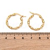 201 Stainless Steel Hoop Earrings EJEW-A054-05C-G-2