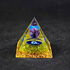 Resin Orgonite Pyramid Home Display Decorations G-PW0004-57G-1