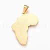 304 Stainless Steel Pendants STAS-F168-43G-2