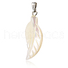 Natural Trochid Shell/Trochus Shell Pendants BSHE-CJC0002-13-1