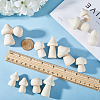 Gorgecraft 30Pcs 6 Styles Unfinished Wood Display Decorations WOOD-GF0001-88-3