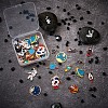 Craftdady 36Pcs 18 Styles Baking Painted Alloy Pendants FIND-CD0001-02-5