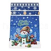 Christmas Snowman Plastic  Packing Pouches Drawstring Bags ABAG-Q053-05C-1
