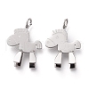 304 Stainless Steel Pendants STAS-H100-53P-1