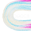SUNNYCLUE 10 Strands Transparent Gradient Color Glass Beads Strands GLAA-SC0002-04F-1