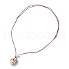 Mother's Day Jewellery Summer Beach Natural Cultured Freshwater Pearl & Natural Shell Pendant Necklaces NJEW-JN05100-01-5