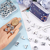 SUNNYCLUE 52Pcs 26 Styles Alloy Slide Charms FIND-SC0009-82-3