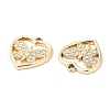 UV Plating Alloy Rhinestone Pendants PALLOY-A004-09G-3