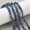 Natural Lapis Lazuli Star Beads Strands G-Z080-A05-1