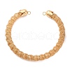 14mm Twist Iron Chain Necklaces NJEW-G163-02KCG-4