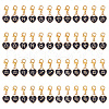 48Pcs 12 Styles Alloy Enamel Pendant Decoration HJEW-GO00109-1