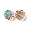 35Pcs Transparent Spray Painted Glass Beads GLAA-YW0001-70-3