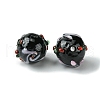 Handmade Bumpy Lampwork Beads X-FOIL-B001-08-3