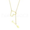 304 Stainless Steel Pendant Lariat Long Necklaces for Women FS-WG3DA04-03-2