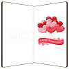 Bamboo Greeting Card & Paper Envelope with Bowknot AJEW-WH0202-008-2