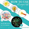 Olycraft 100Pcs 10 Colors Handmade Luminous Inner Flower Lampwork Beads LAMP-OC0001-57-4