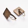 Brass Leverback Earring Findings X-KK-B816-AB-2