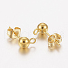 304 Stainless Steel Stud Earring Findings X-STAS-F162-49G-2