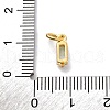 Brass Pave Cubic Zirconia Charms KK-F894-13G-04-3