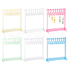   6 Sets 6 Styles Acrylic Earring Display Stands EDIS-PH0001-71-1