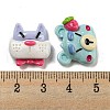 Animal Opaque Resin Decoden Cabochons RESI-G099-02-3