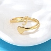 Brass Cuff Rings for Women RJEW-U044-J-2