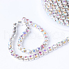 Brass Rhinestone Strass Chains CHC-T001-SS12-02S-2