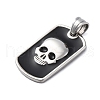 304 Stainless Steel Enamel Pendants STAS-U043-06A-P-2