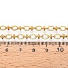 304 Stainless Steel Textured Oval Link Chains CHS-N005-06D-G-3