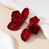 Flower Alloy Enamel Stud Earrings FS-WGBEF20-01-2