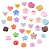 SUNNYCLUE 60 Pcs 6 Style Opaque Resin Cabochons CRES-SC0001-84-1
