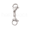 304 Stainless Steel Double Lobster Claw Clasps STAS-E163-57P-D-2